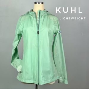 KUHL Lightweight Rain Jacket - Women Size Small - Mint Green - 100% Nylon